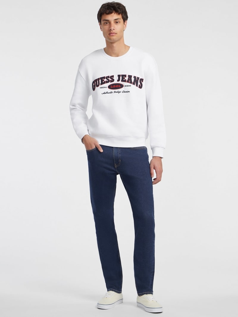 Guess jeans white sweatshirt clearance