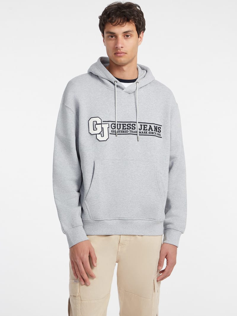 Guess grey hoodie hot sale