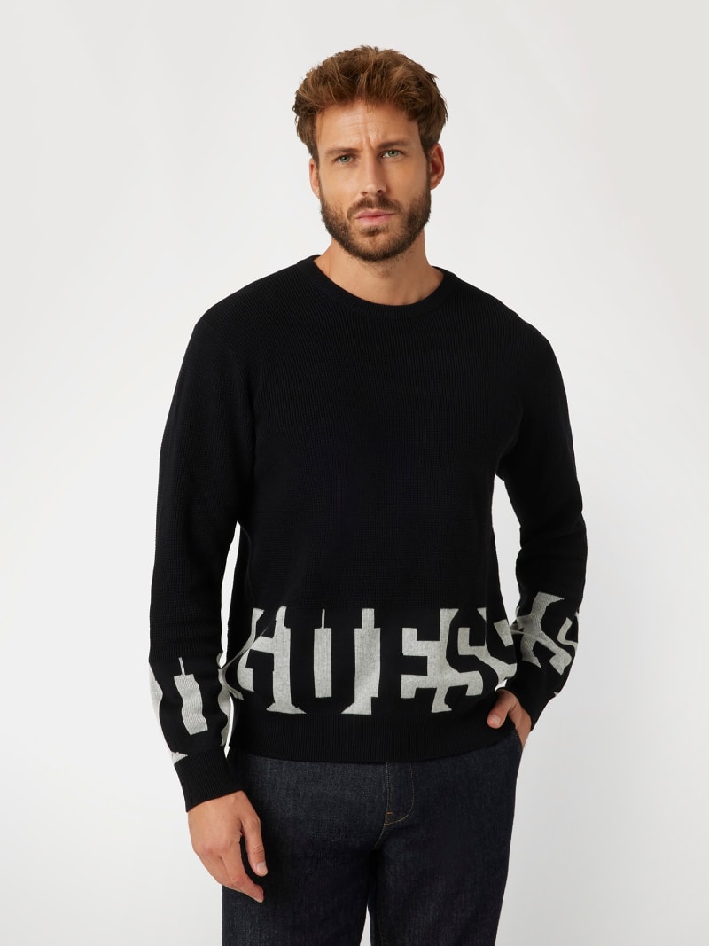 GUESS Front logo sweater Men