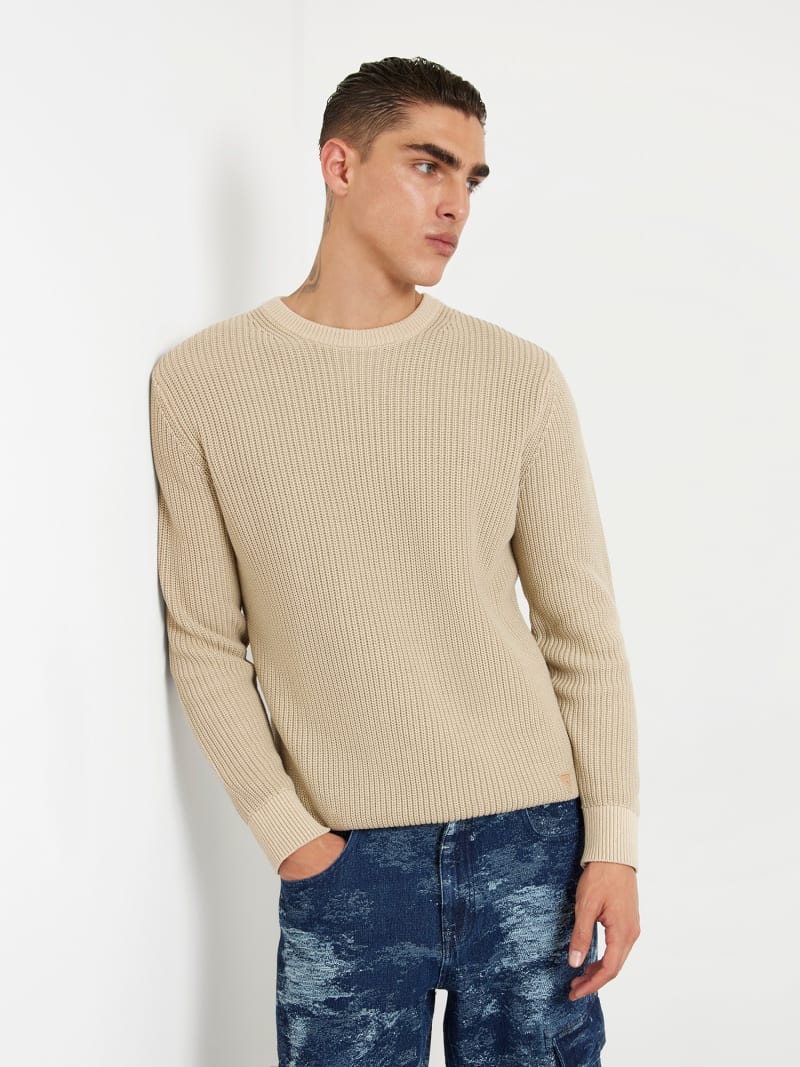 Rib knit sweater