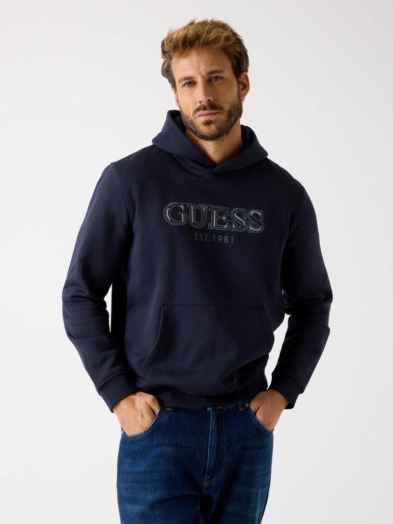GUESS® Felpa con cappuccio e logo Uomo