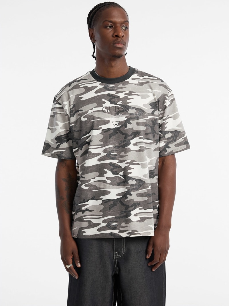 T-shirt met geprint logo