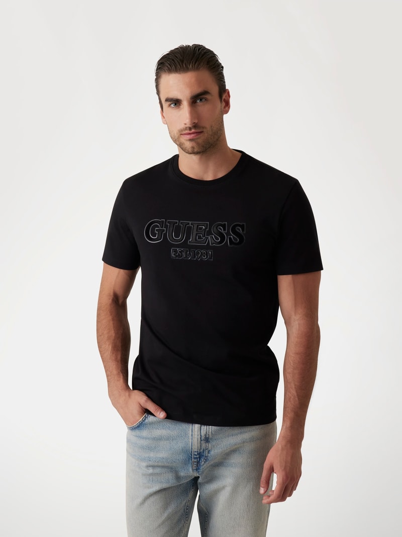 GUESS® Flocked logo T-shirt