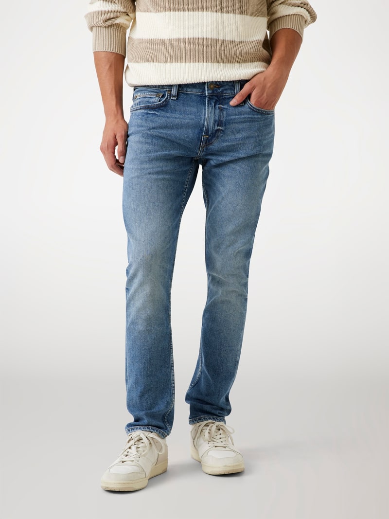 Short en denim vieilli éco Wyatt