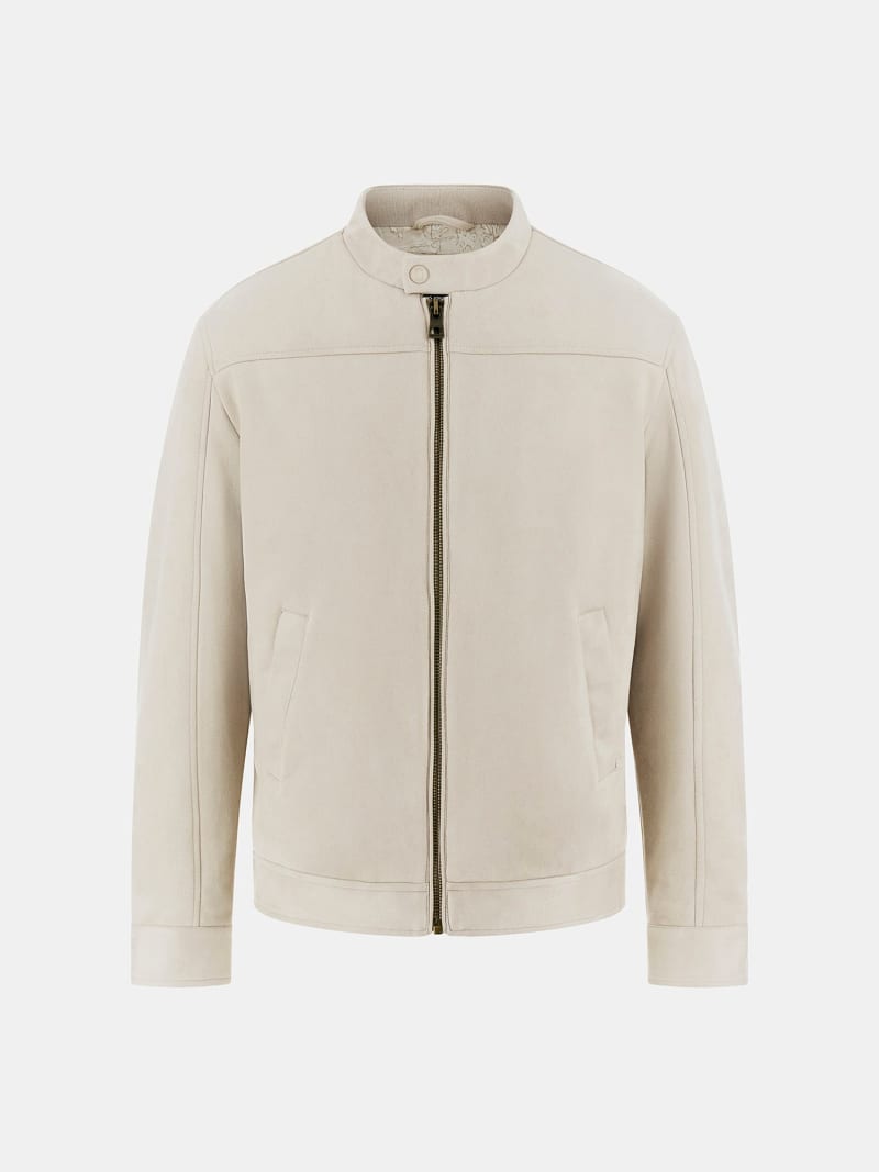 GUESS® Suni süet biker ceket Erkek