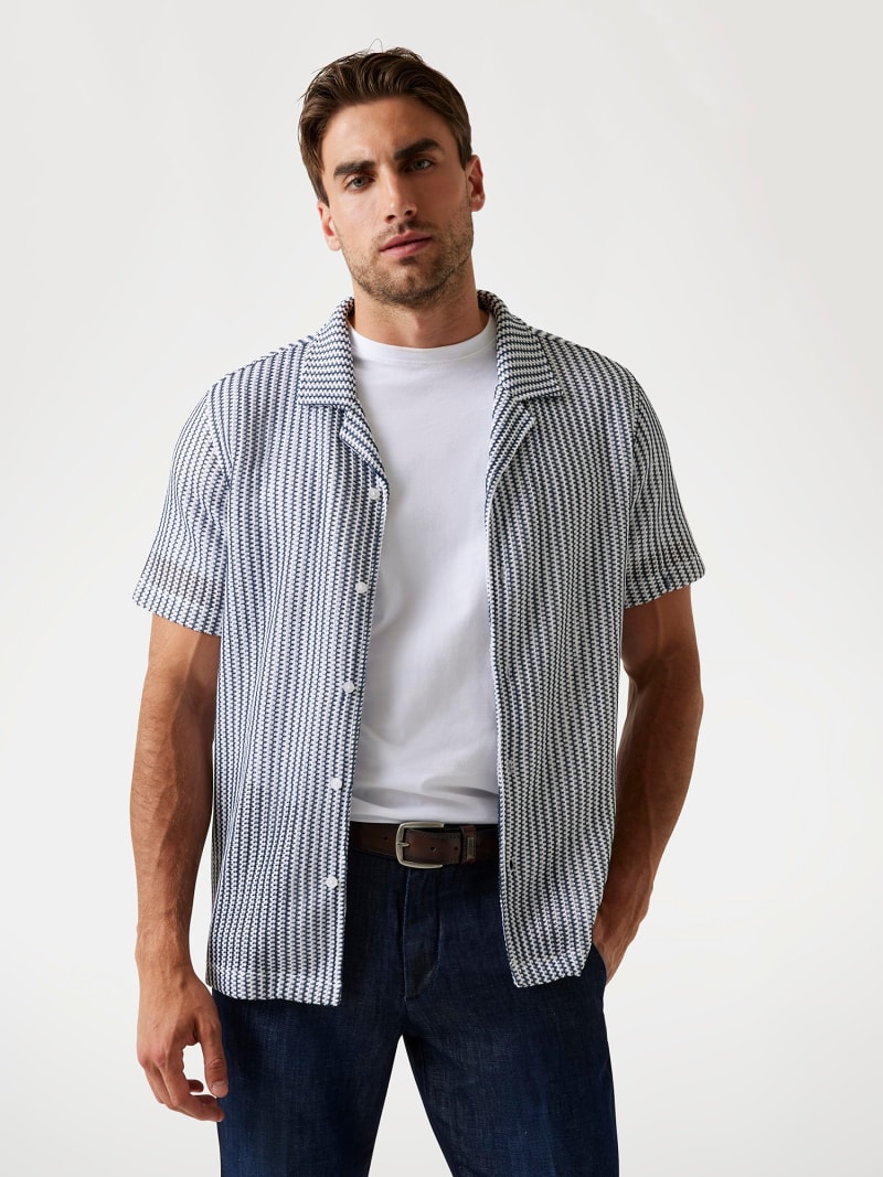 GUESS® Camisa punto a rayas Hombre