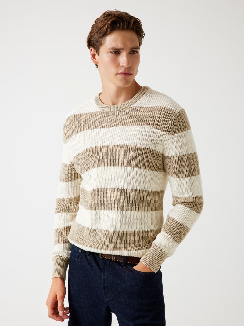 GUESS® Maglione a costine e a righe Uomo