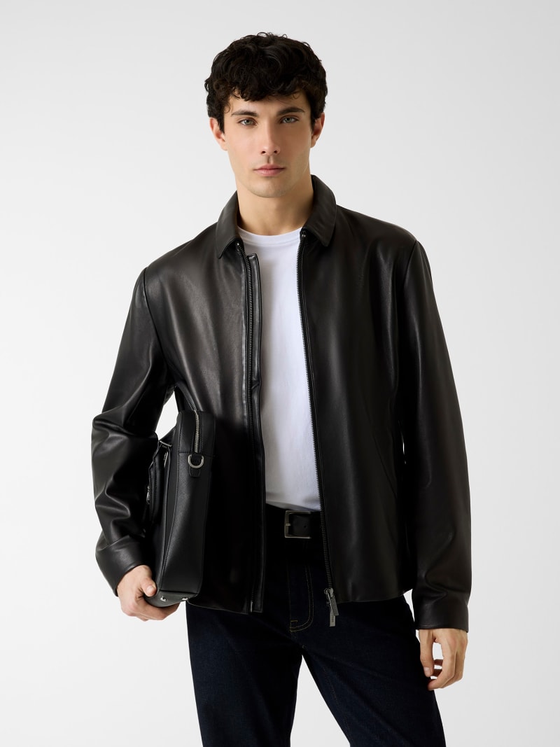 GUESS® Leather jacket Men