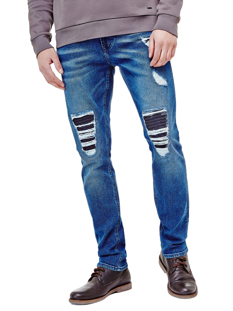 super skinny ripped jeans