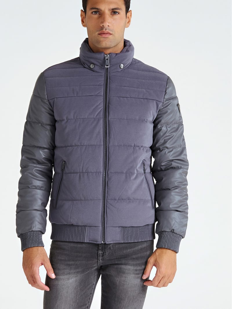guess purple jacket