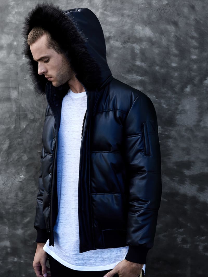 Guess coated look jacket clearance