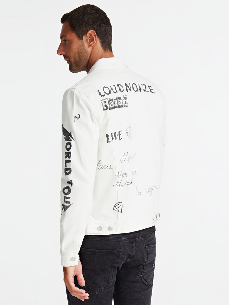 guess graffiti denim jacket