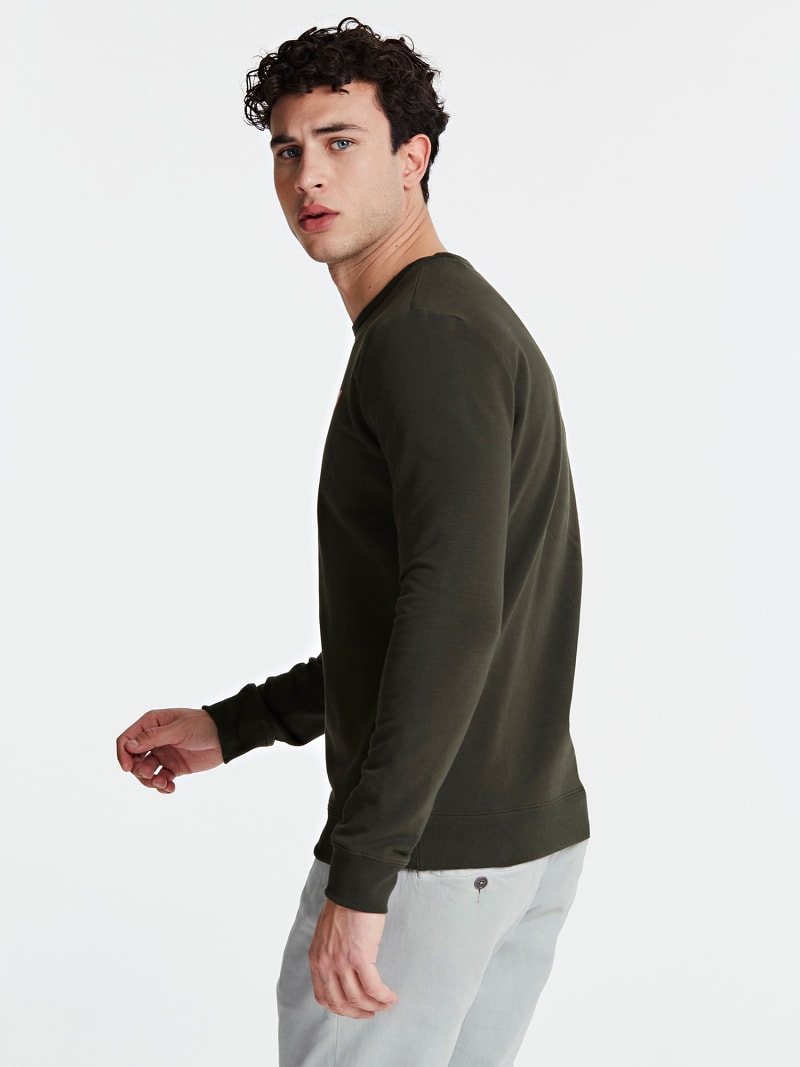 Triangle Logo Front Sweatshirt Guess Official Online Store