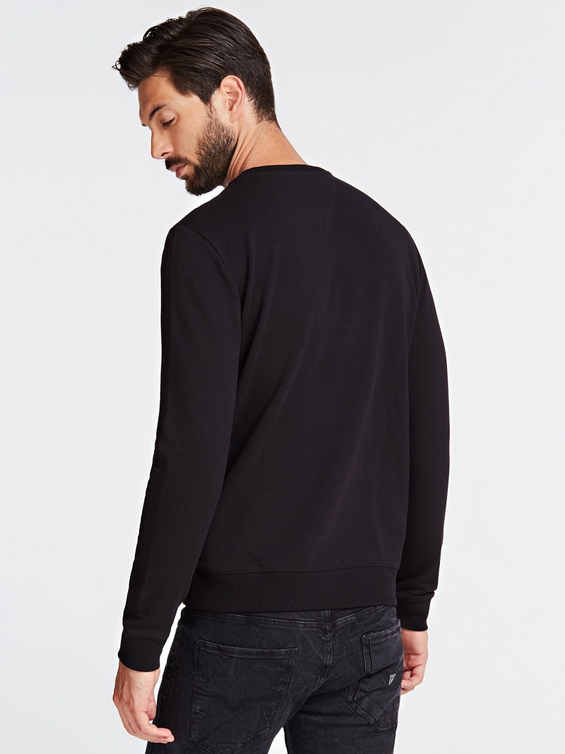 Triangle Logo Front Sweatshirt Guess Official Online Store
