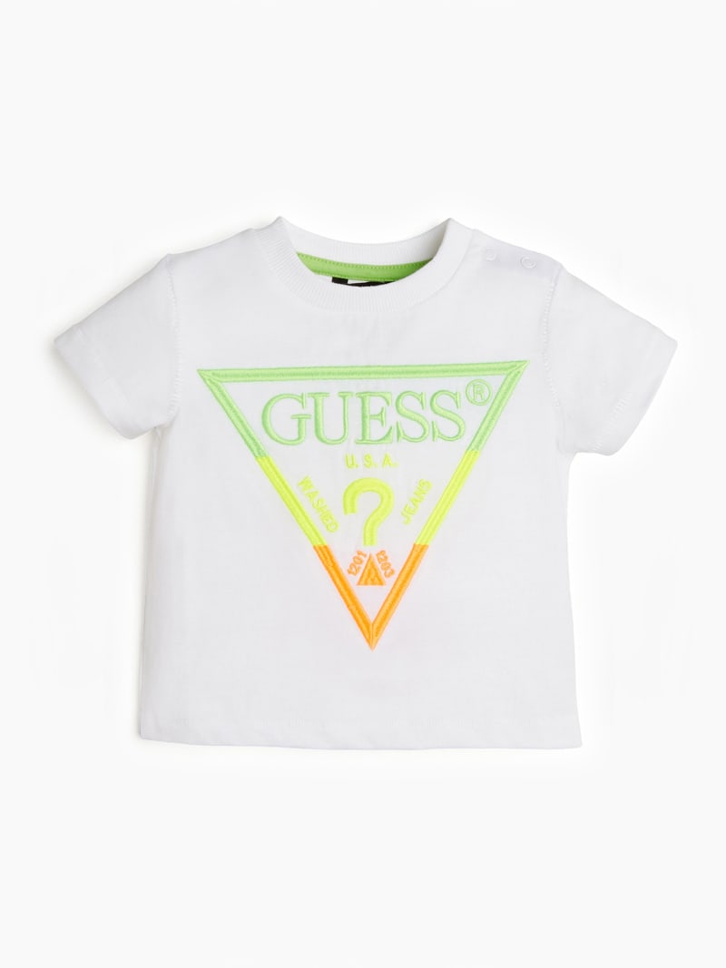 T Shirt Logo Stickerei Guess Offizieller Online Shop