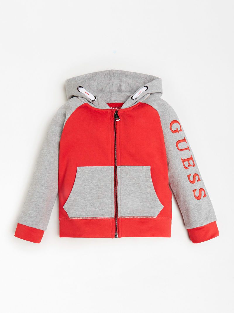 guess colour block hoodie