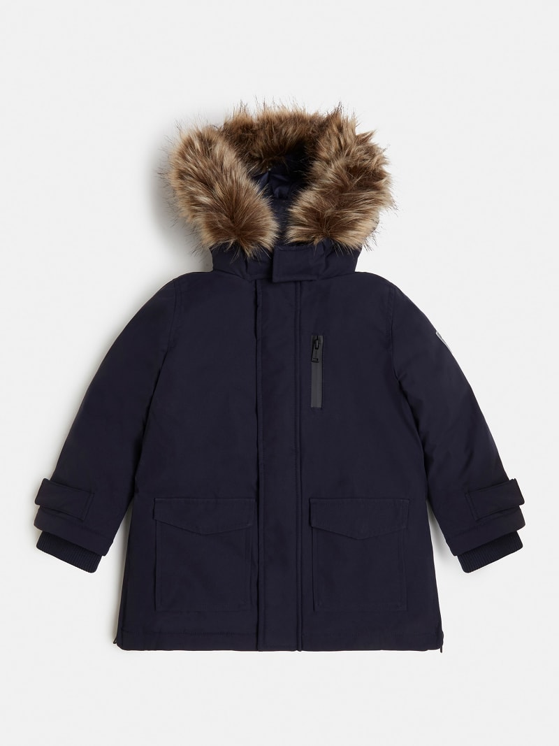 Guess navy blue coat shop