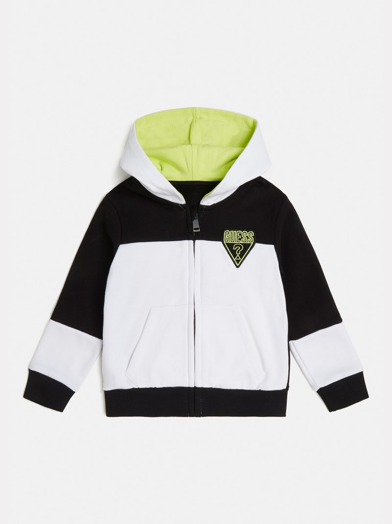 Color block hooded sweatshirt