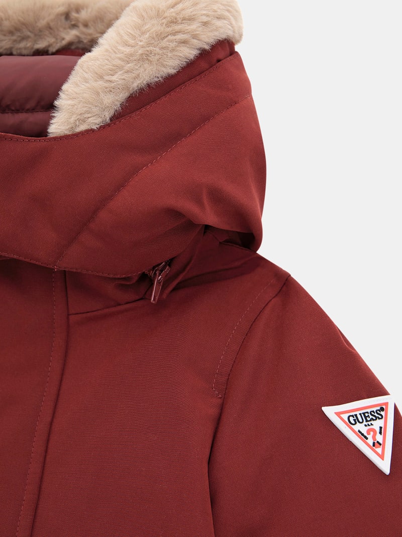 GUESS Kids Dolgulu uzun parka Delikanl