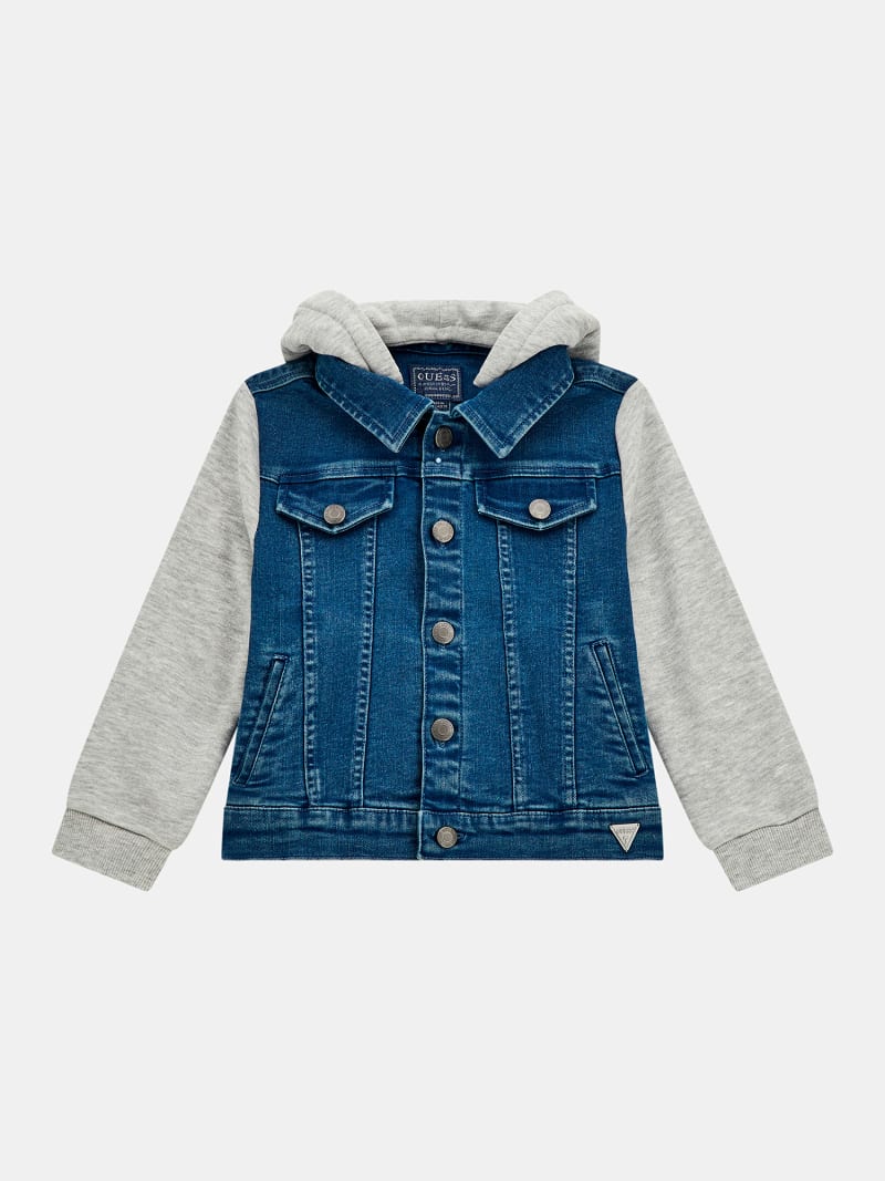 Veste en jean à capuche