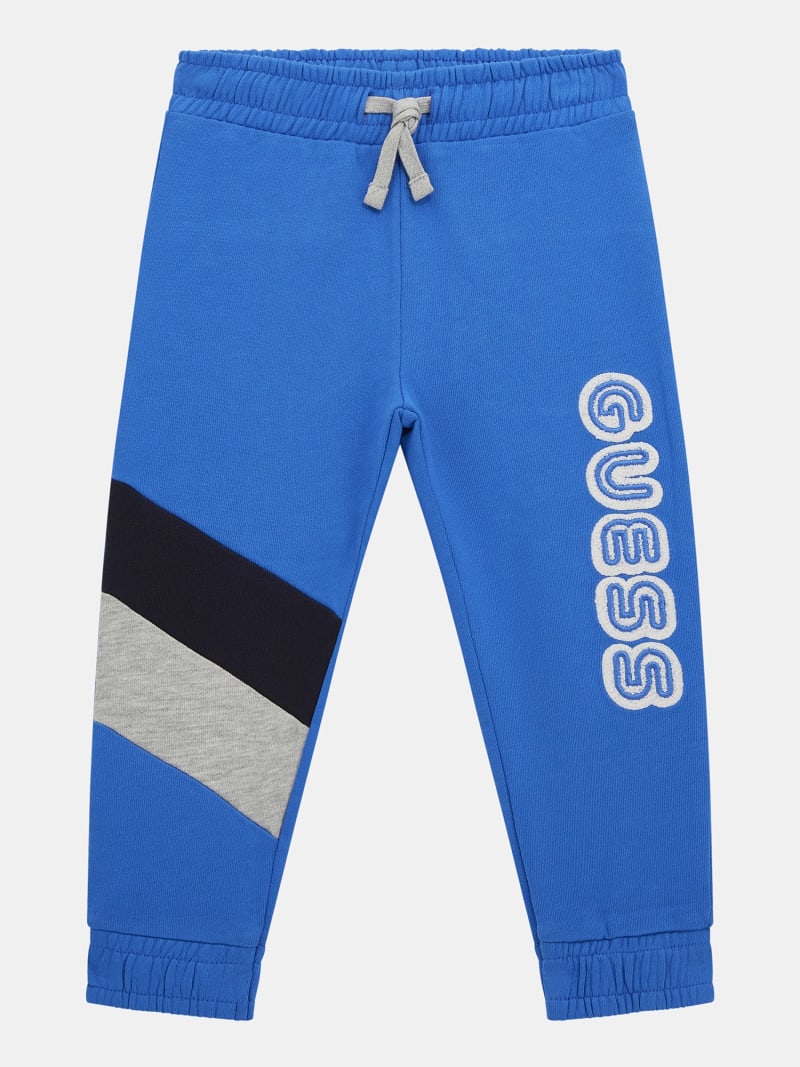 Broek met geborduurd logo zijkant