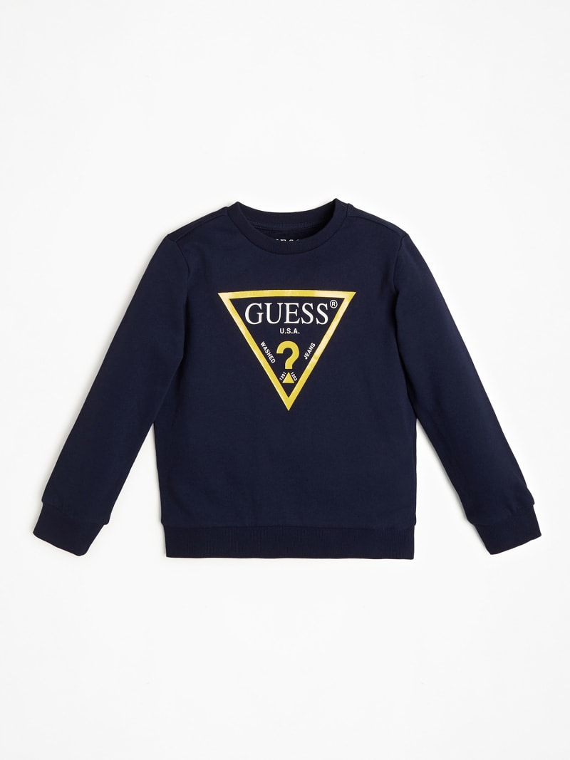 guess triangle sweatshirt