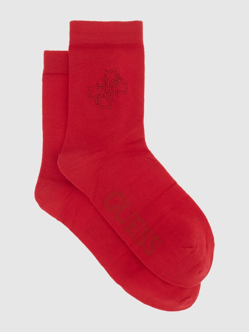 GUESS Chaussettes logo 4G strass Femme