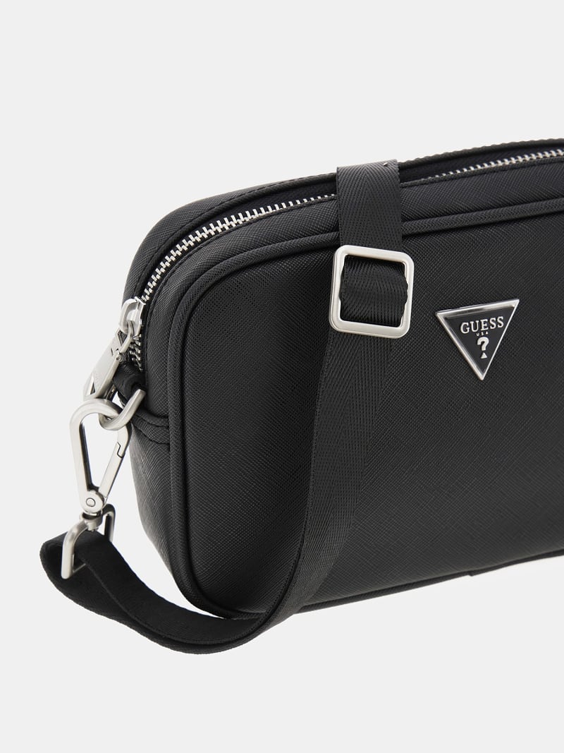 GUESS® Certosa Saffiano Smart Mini Crossbody Bag Men