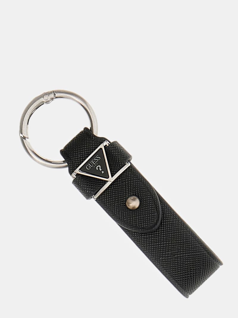 Prada saffiano leather keychain best sale