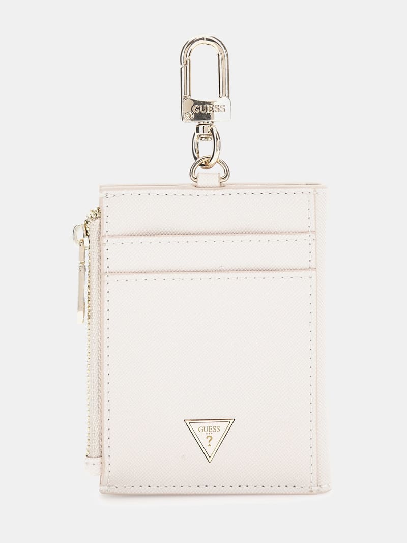 GUESS® Schlüsselanhänger Kreditkartenetui Saffiano 