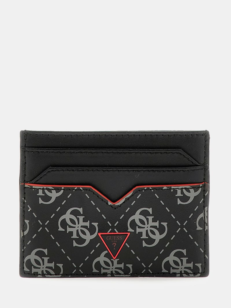 Guess card holder mens discount