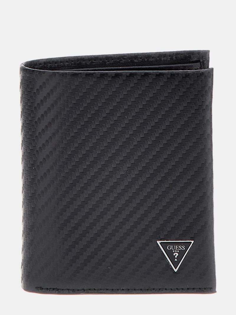 Guess genuine leather wallet deals
