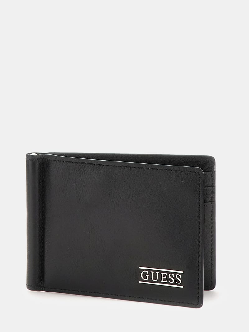 GUESS® New Boston genuine leather card holder Men