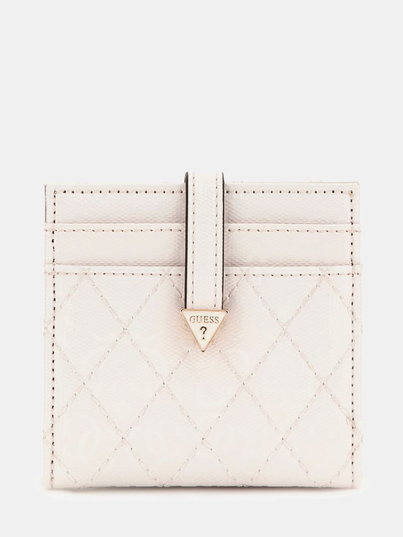 GUESS Yarmilla patent 4G logo credit card holder Women
