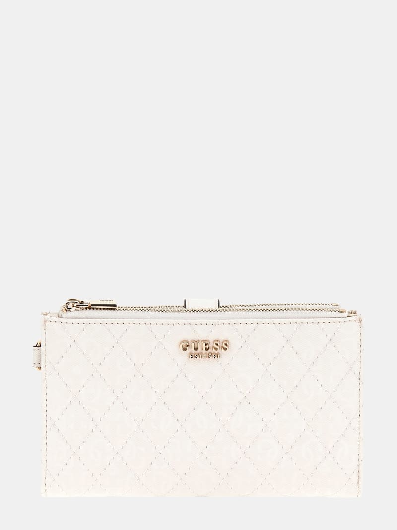 GUESS Yarmilla patent 4G logo organiser wallet Women