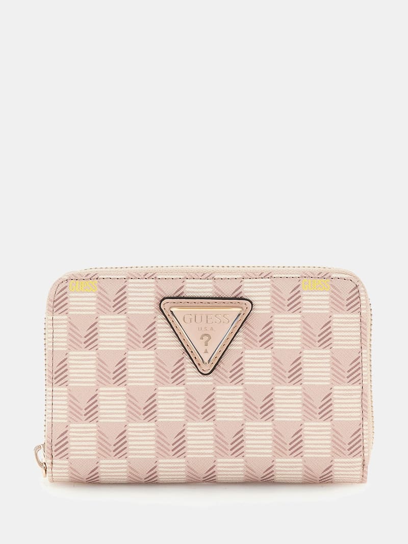 G Wave geometric print mini wallet