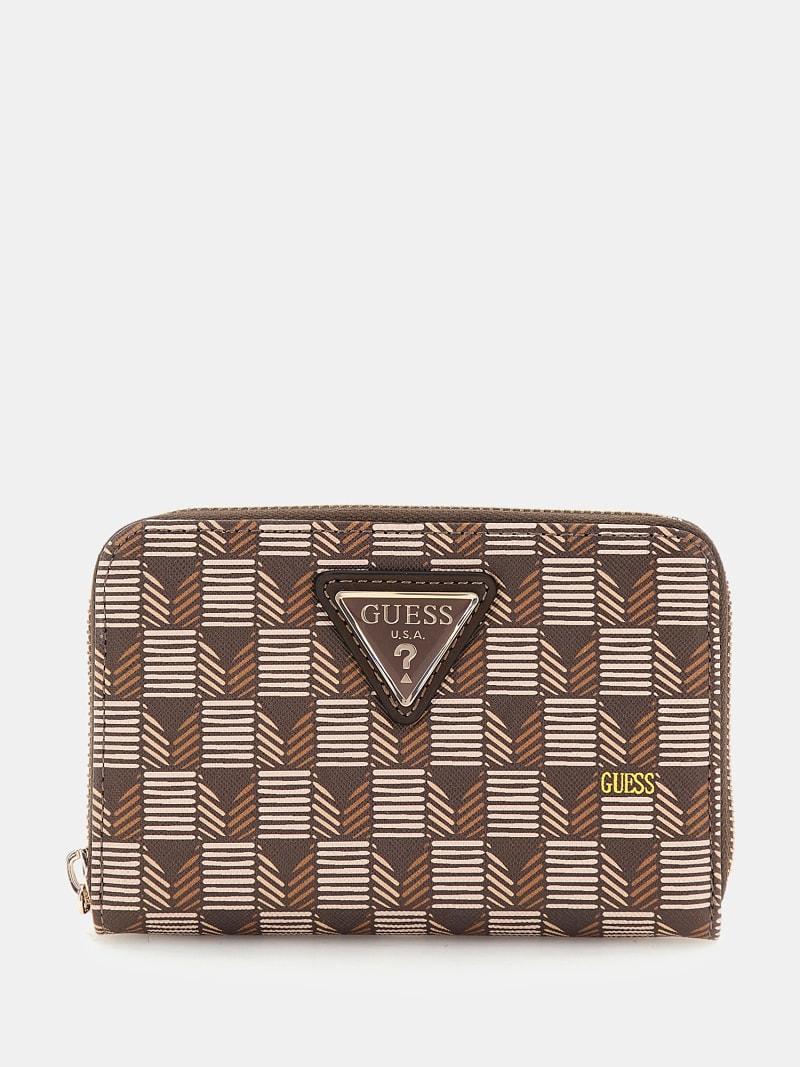 G Wave geometric print mini wallet