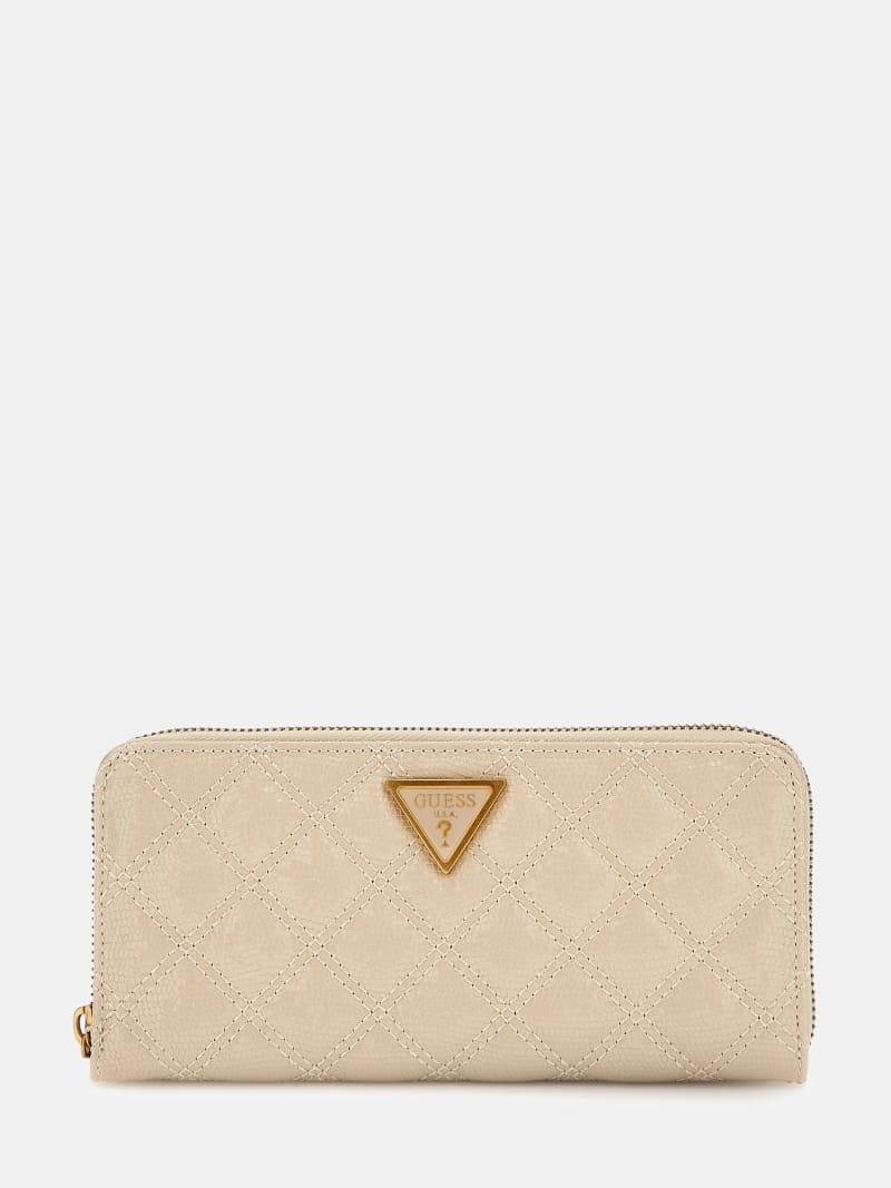 GUESS Giully quilted maxi wallet Women