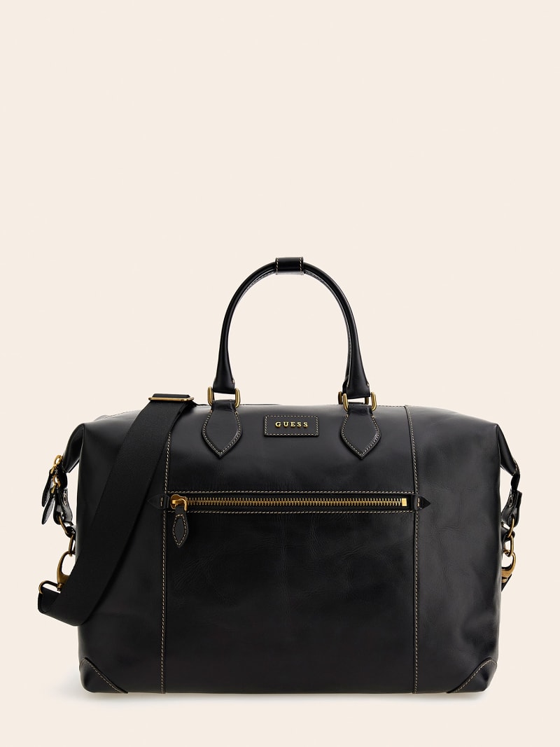 Lario real leather large weekender bag