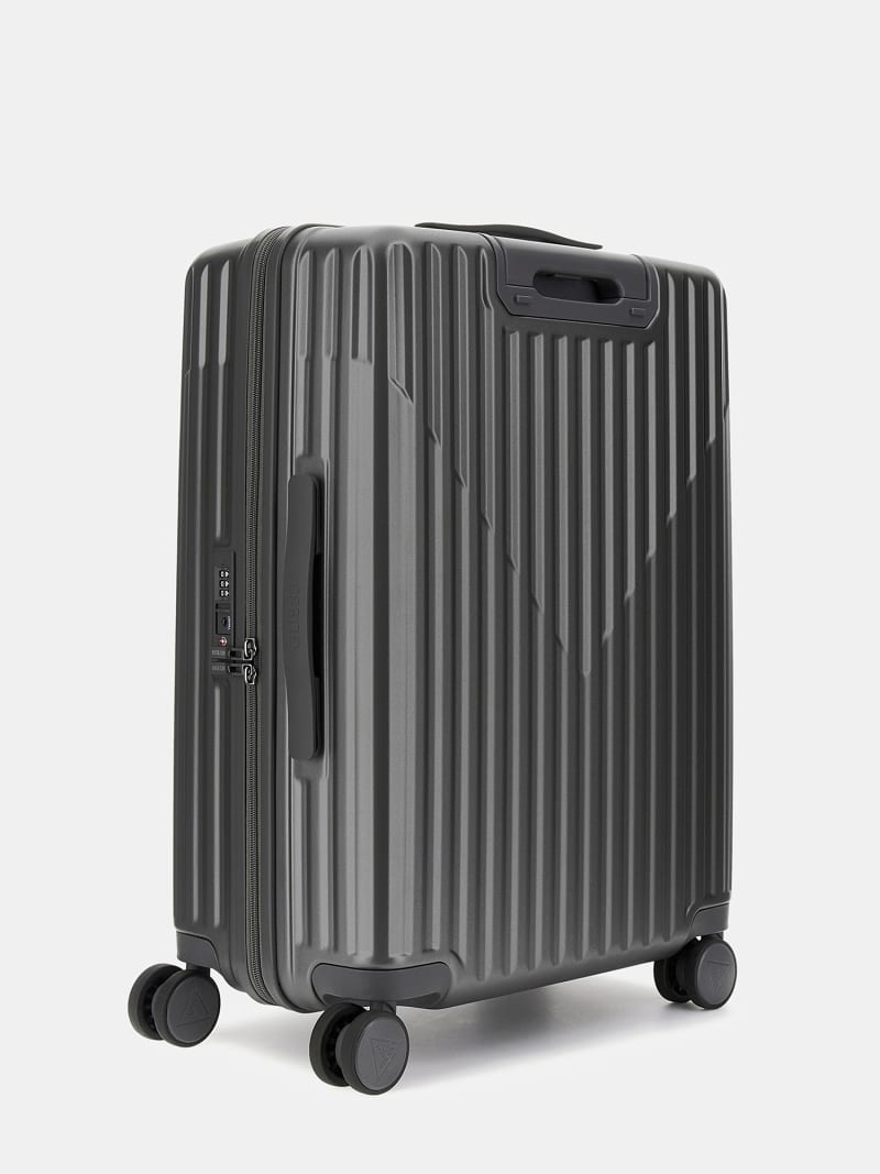 Valise Cabine GUESS Olbia S Trolley Rigide Gris Gunmetal - Neuve