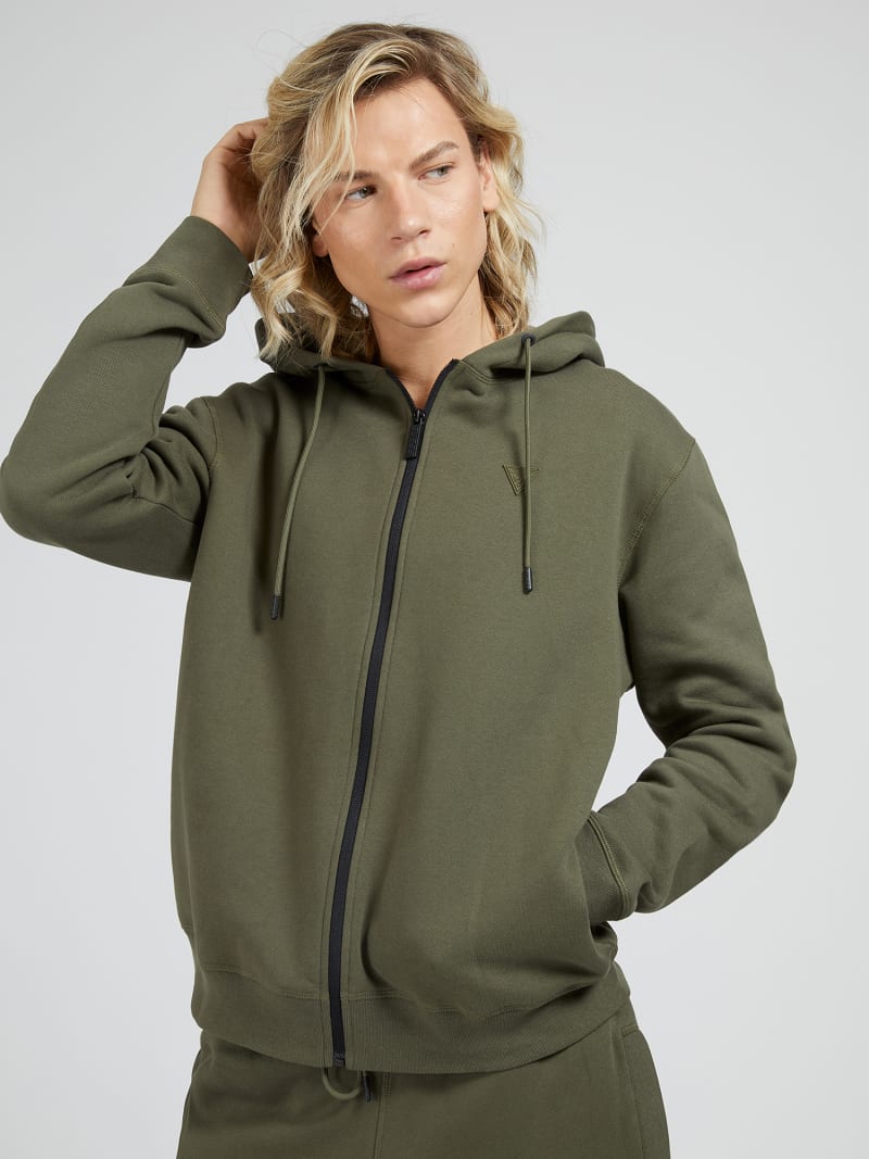Hoodie Zip Fastening Sweatshirt Guess Official Online Store