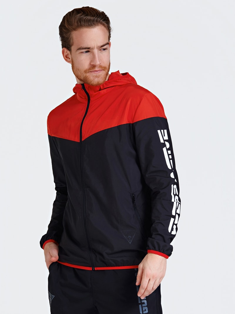 guess pullover windbreaker