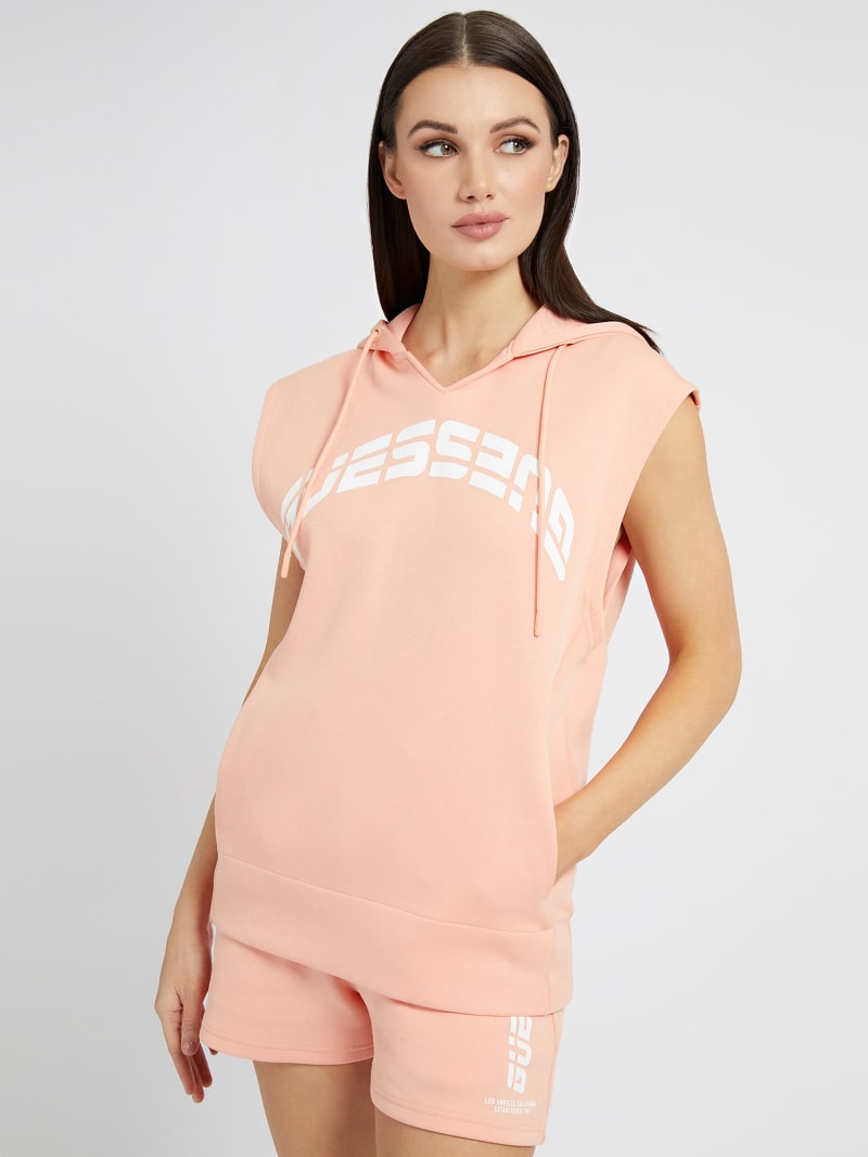Guess sleeveless top hoodie
