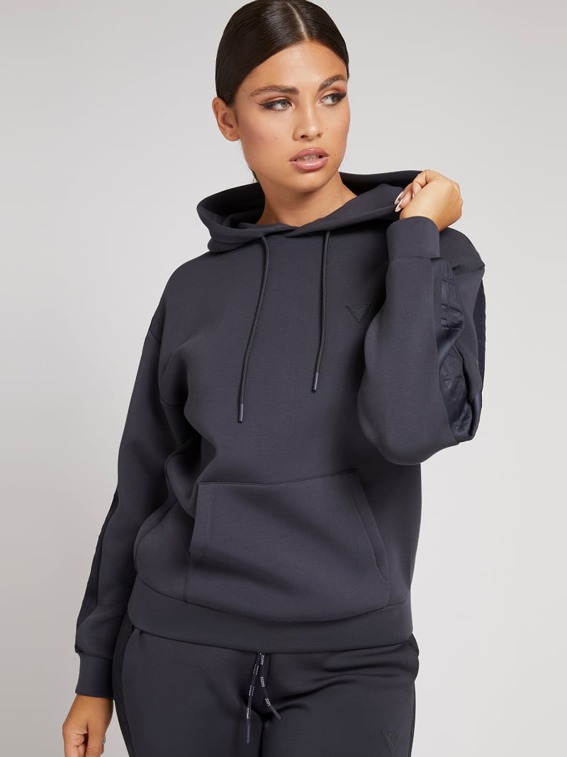 Black guess hoodie women's best sale