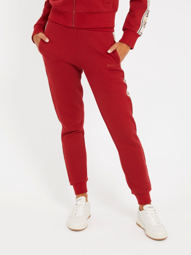 Guess red 2025 pants
