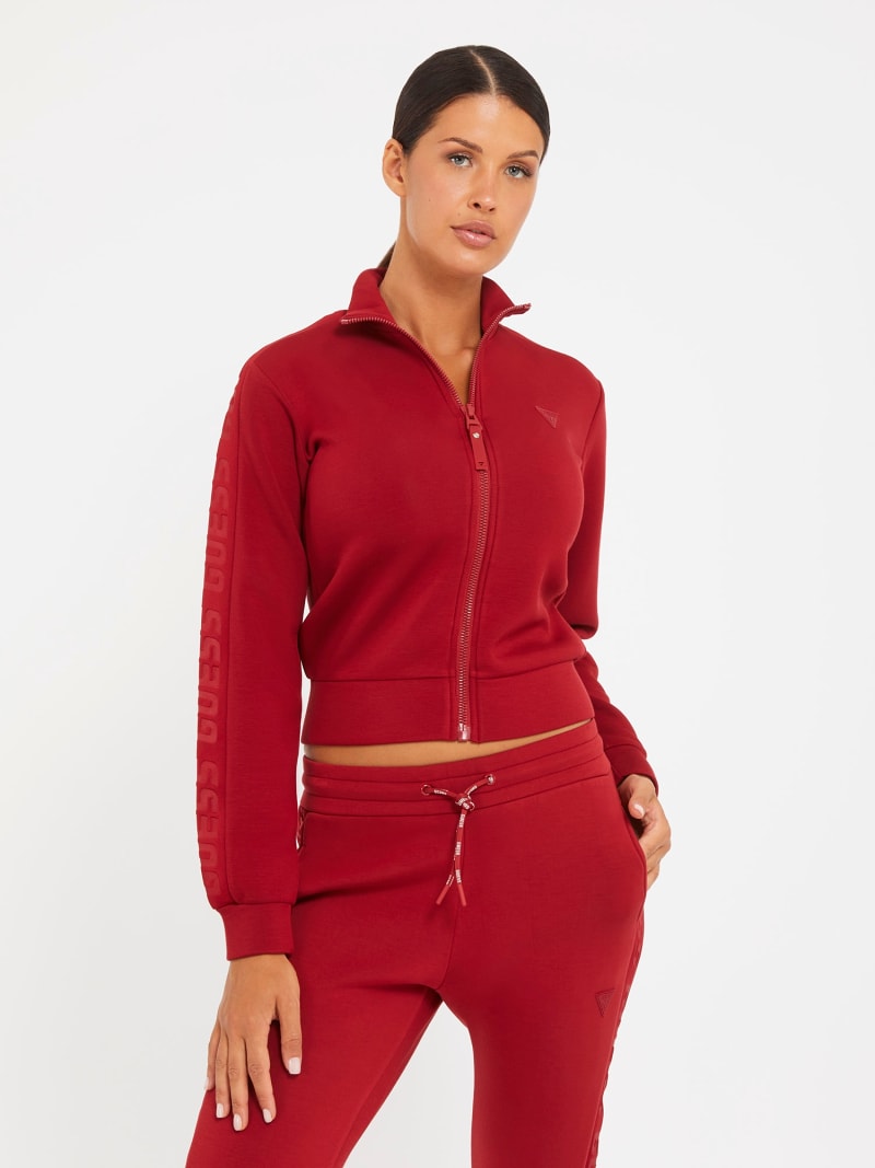 GUESS FELPA ZIP FRONTALE