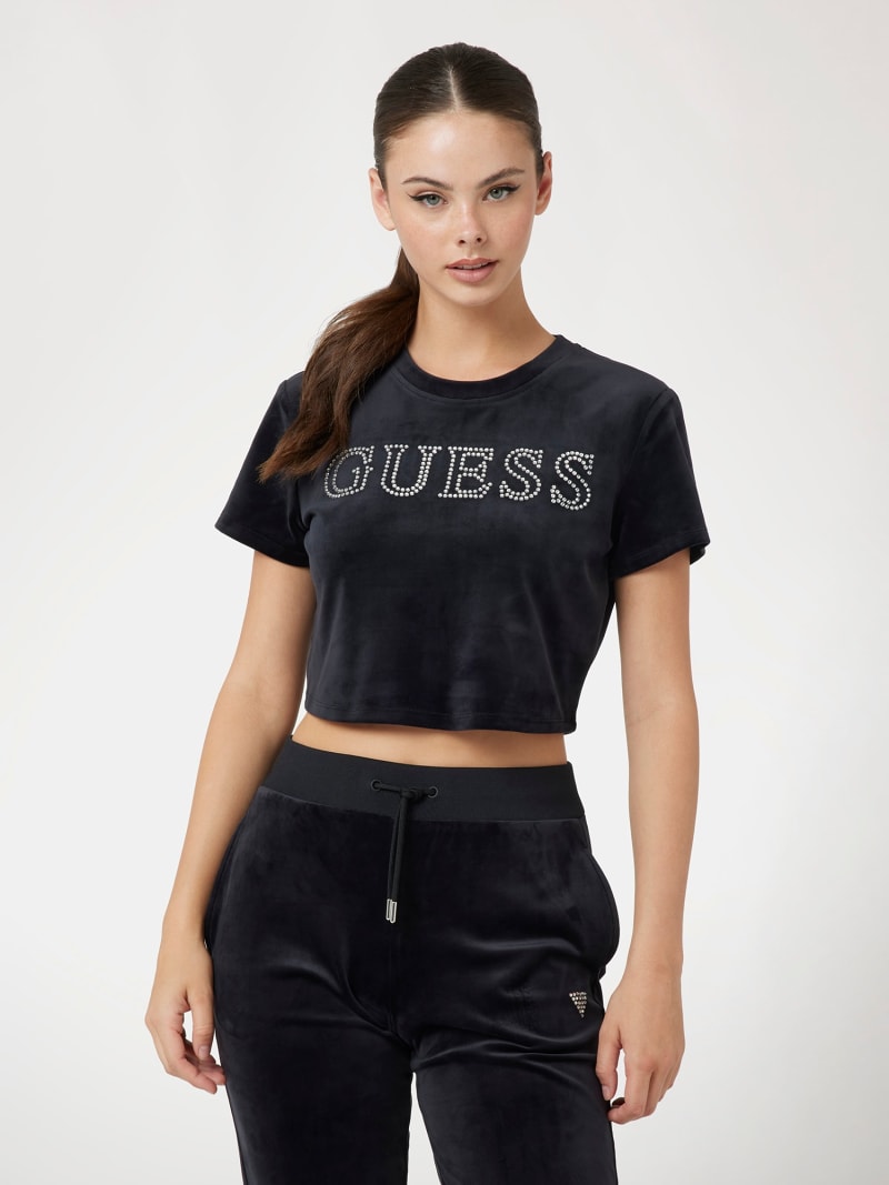 Guess cropped shirt sales