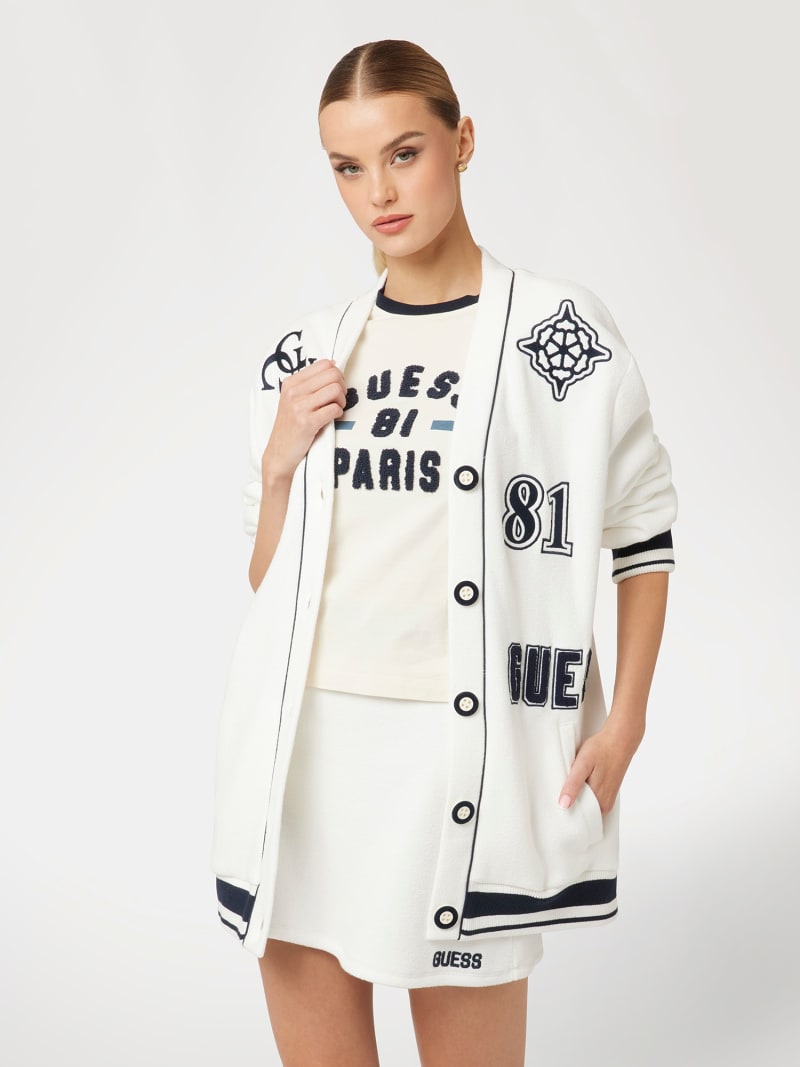 Relaxed fleece cardigan online