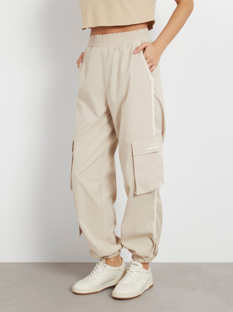 Pantalon cargo taille moyenne