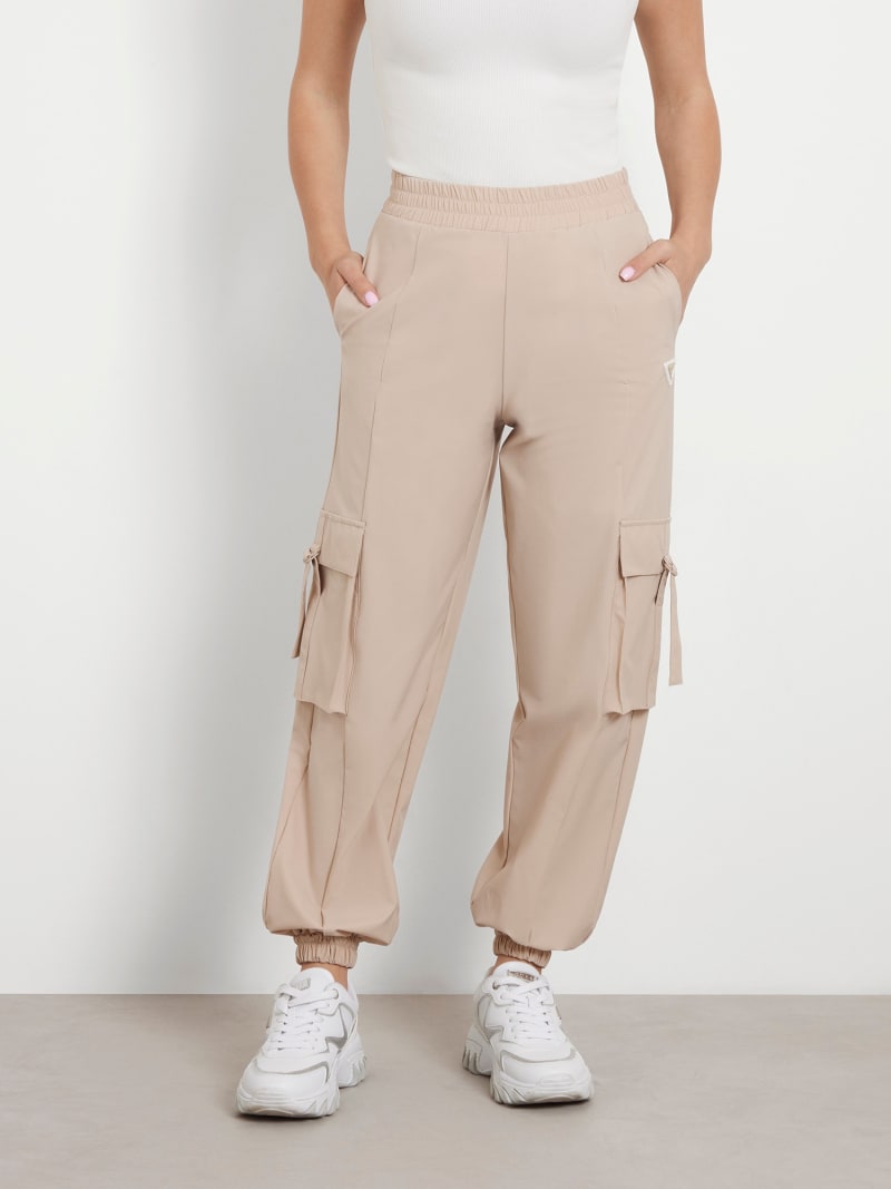 Beige cargo pants womens online